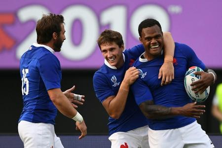 Rugby-WM: Neuseeland mit Kantersieg - Frankreich im Viertelfinale