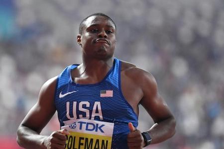Coleman untermauert Anspruch auf 100-Meter-Gold - Gatlin zittert sich ins Finale