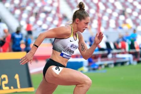 LUECKENKEMPER Gina Team GER 100m IAAF LA Weltmeisterschaften...