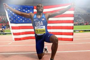 Schnellste WM-Finals: Nur Bolt besser als Coleman (zusammengestellt vom SID)