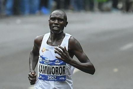 58:01 Minuten: Kenianer Kamworor knackt Halbmarathon-Weltrekord