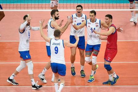 Volleyball: Serbien zieht ins EM-Finale ein