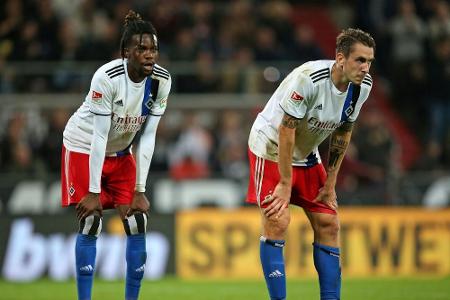 HSV verspielt Sieg in Überzahl, Bielefeld und Stuttgart gewinnen