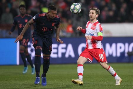 JEROME BOATENG of Bayern Munich in action during UEFA Champ...