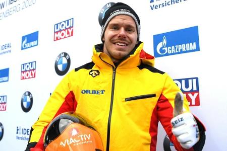 Skeleton-WM: Deutsche Männer mit historischem Dreifach-Sieg