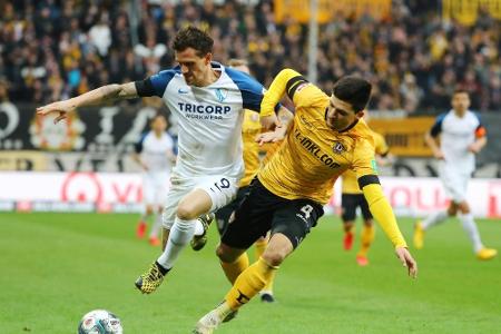 Dresden verpasst Befreiungsschlag im Kellerduell