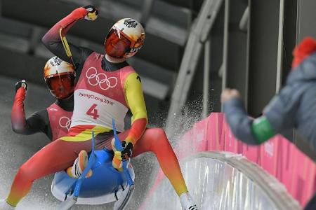 Rodeln: Eggert/Benecken zum dritten Mal in Serie Weltmeister