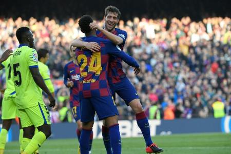 Barca schlägt Überraschungsteam Getafe knapp