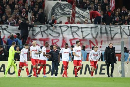 Schmähtransparente auch beim FC-Spiel gegen Schalke