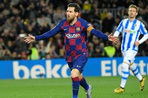 Messi schießt Barcelona zum Sieg gegen Real Sociedad