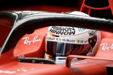Vettel tauft neuen Ferrari 