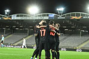 ManUnited mit einem Bein im Europa-League-Viertelfinale