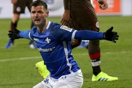 Später Ausgleich: Darmstadt kassiert Rückschlag im Aufstiegskampf