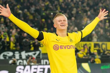 Platz 3: Erling Haaland (Borussia Dortmund) - 107,3 Millionen Euro