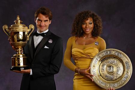 Serena Williams und Roger Federer triumphieren in Wimbledon