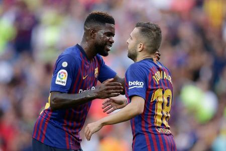 Knieprobleme: Barca muss im Titelkampf zunächst auf Umtiti verzichten