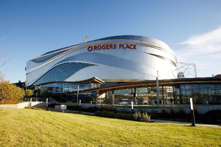 Sturm über Edmonton: Wasserschaden im Rogers Place