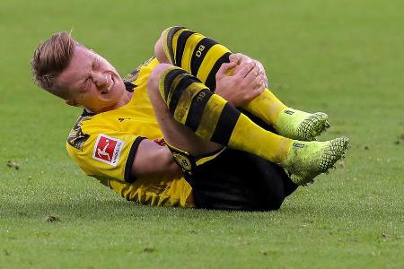 Ein halbes Jahr fehlt Marco Reus dem BVB seit Februar 2020 bereits und der Kapitän fällt weiter auf 'unbestimmte Zeit' aus, ...
