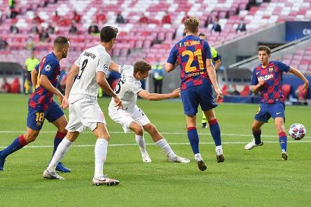Das 8:2 gegen den FC Barcelona war für den FC Bayern der 19. Sieg in Serie in einem Pflichtspiel.