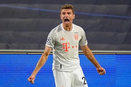 Thomas Müller hat jetzt 113 Einsätze in der Champions League vorzuweisen - deutscher Rekord. Er liegt nun vor Philipp Lahm (...