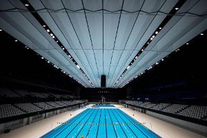 Olympisches Schwimmstadion in Tokio eröffnet