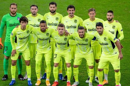 Jan Oblak (Note 3,0) - Kieran Trippier (4,0), Stefan Savic (4,0), Felipe Monteiro (5,0), Renan Lodi (4,5) - Marcos Llorente ...