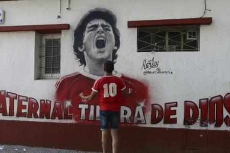 Maradona junior trauert um seinen Vater: 