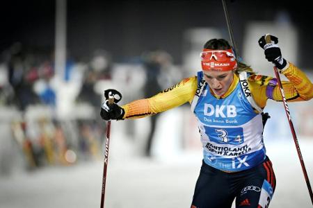 Biathlon: Herrmann im Massenstart gute Fünfte, Preuß und Hettich in den Top 10