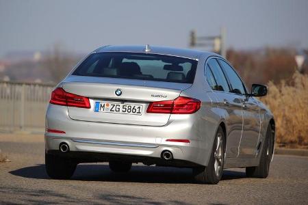 BMW 520d, Heckansicht