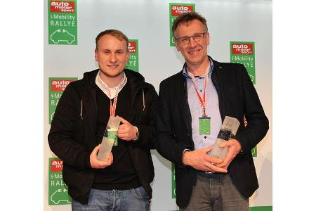 i-Mobility Rallye 2016, Siegerehrung, 3. Platz, Jürgen und Johannes Lang