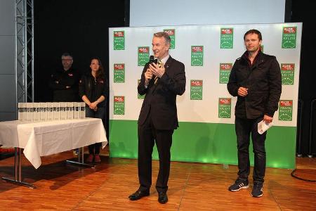 i-Mobility Rallye 2016, Siegerehrung, GF Messe Stuttgart, Roland Bleinroth