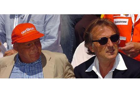 Niki Lauda und Luca di Montezemolo.
