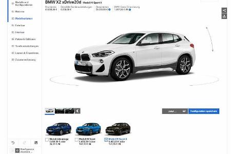 BMW X2 Konfigurator
