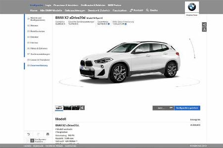 BMW X2 Konfigurator