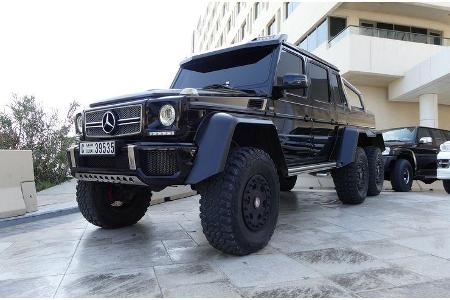 Mercedes G63 AMG 6x6 - Carspotting - Abu Dhabi 2017
