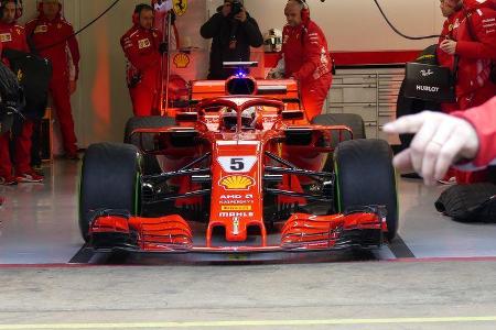 Sebastian Vettel - Ferrari - F1-Test - Barcelona - Tag 2 - 27. Februar 2018