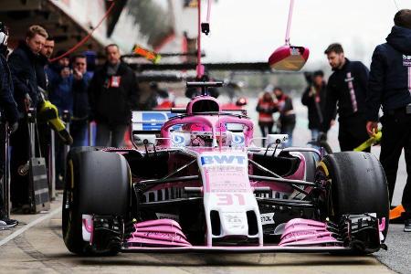 Esteban Ocon - Force India - F1-Test - Barcelona - Tag 2 - 27. Februar 2018
