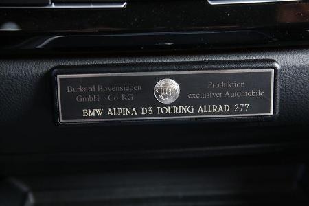 BMW Alpina D3 Biturbo, Plakette