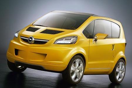 Einen Blick in die Kleinwagenzukunft der Marke Opel gewährt auf dem Genfer Salon ein Showcar mit nur 3,04 Meter Länge, aber ...