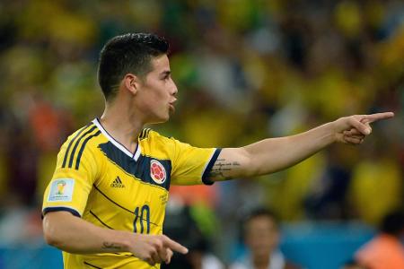 Platz 4: Der beste Bundesliga-Profi in diesem Ranking ist der Kolumbianer James Rodriguez vom FC Bayern München. In seiner H...