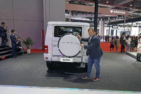 Pro G-Klasse-Kopie von BAIC BY 80 – Luca Leicht: Dann lieber gleich die Kopie vom Original, als Hybrid vermutlich zum ähnlic...