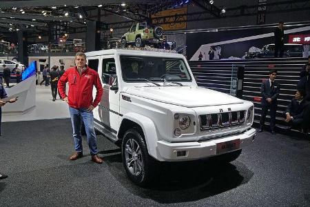 Contra G-Klasse-Kopie von BAIC BY 80 – Gerd Stegmaier: Echt jetzt? Ein Brotkasten mit Billig-Bling-Bling und Saab-Vierzylind...