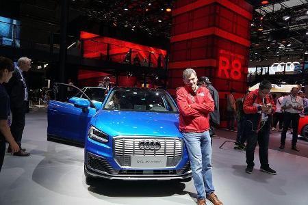 Contra Audi Q2L E-tron: Mal eben die Technik vom eGolf verklappen und keine 300 Kilometer NEFZ-Reichweite - klingt nicht so ...