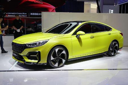 Auch die FAW-Marke Hongqi (rote Fahne) hat einen Ersatz-Arteon im Programm, auch in Gelb.