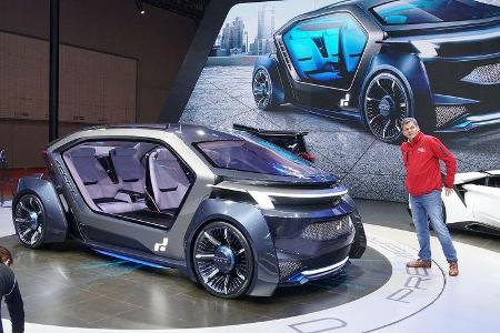 Na, das ist doch mal futurisch: Das Concept Car von Iconiq überträgt Proportionen und Layout eines Kleinwagens auf ein sehr ...