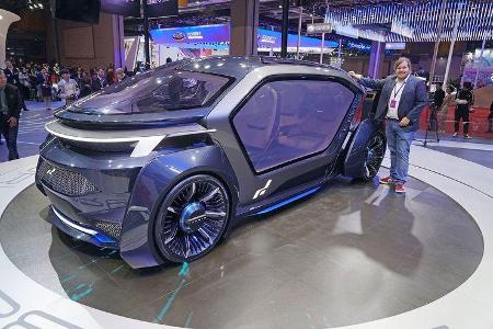 Die Studie verspricht einen großen Innenraum mit guter Zugänglichkeit. Iconiq ist übrigens die chinesische Marke, bei der Ex...