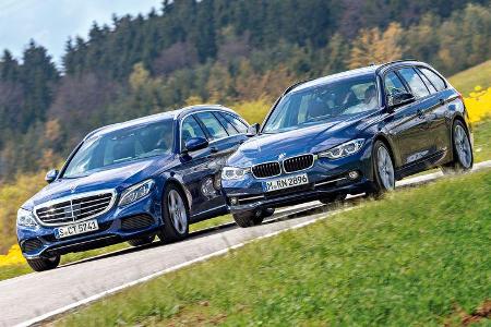 BMW 318i Touring, Mercedes C 160 T