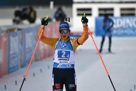 Biathlon: Deutsche Frauen-Staffel bei WM-Generalprobe in Antholz auf Platz zwei