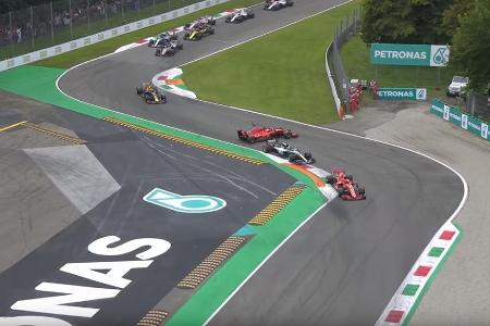 Einen Punkt liegt Vettel vor dem Start hinter Hamilton - alles noch drin! Dann der nächste Lapsus: Nach einer Attacke vom WM...
