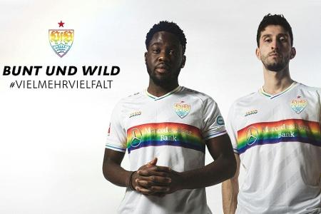 Erinnerungstag: VfB spielt im Regenbogentrikot